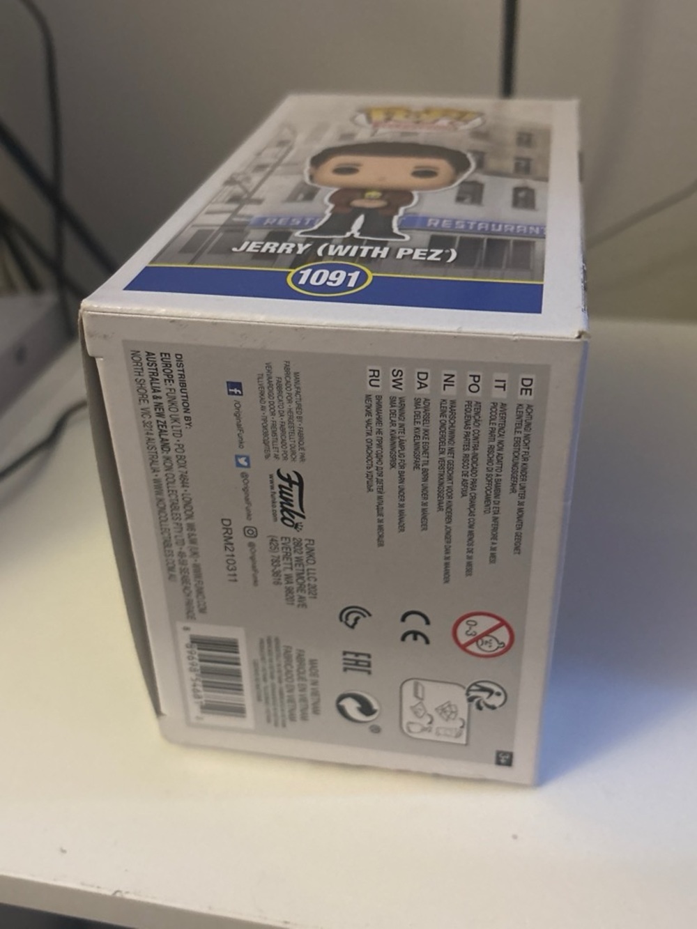 Funko Pop Jerry (With PEZ) White & Blue Packaging